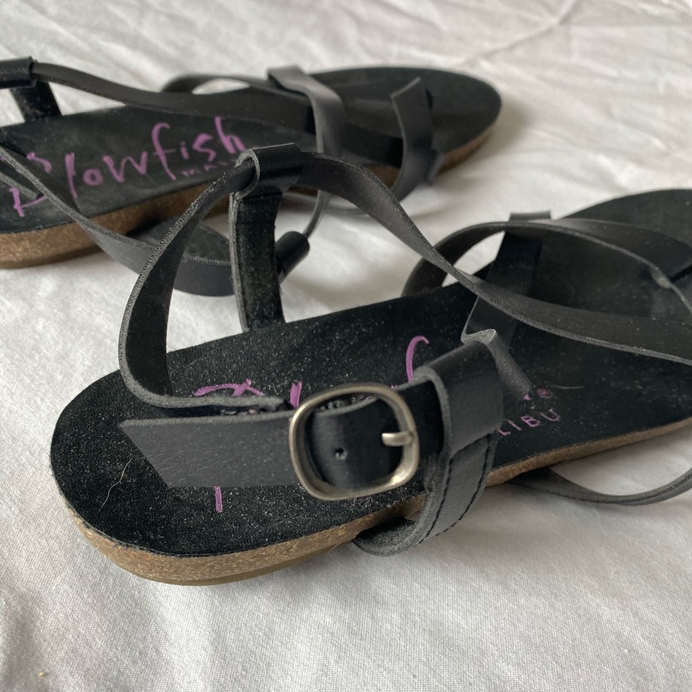 Blowfish - Basic Black Strap Sandals - image 2